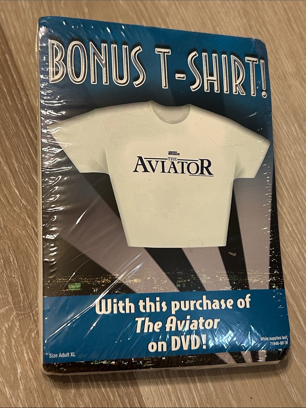 The Aviator Vintage 2004 Bonus Promo T‑Shirt Sealed in Package Sz XL
